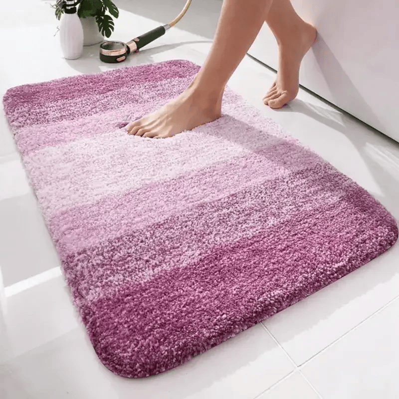 Tapis de bain degrade rose