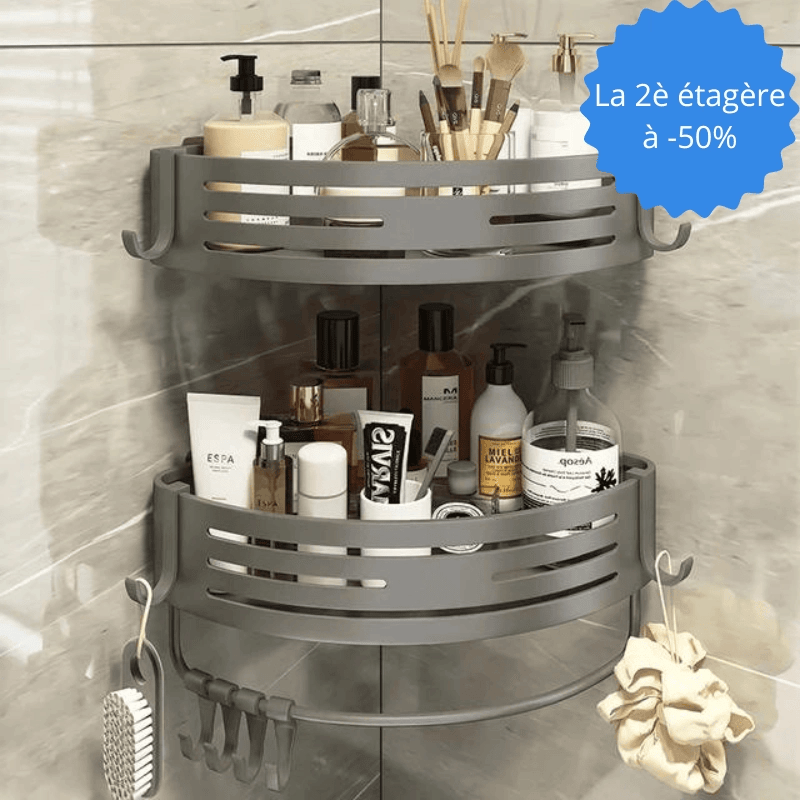 etagere de douche 2 pieces