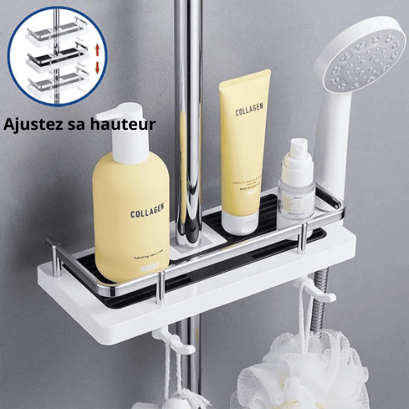 etagere de douche centrale hauteur