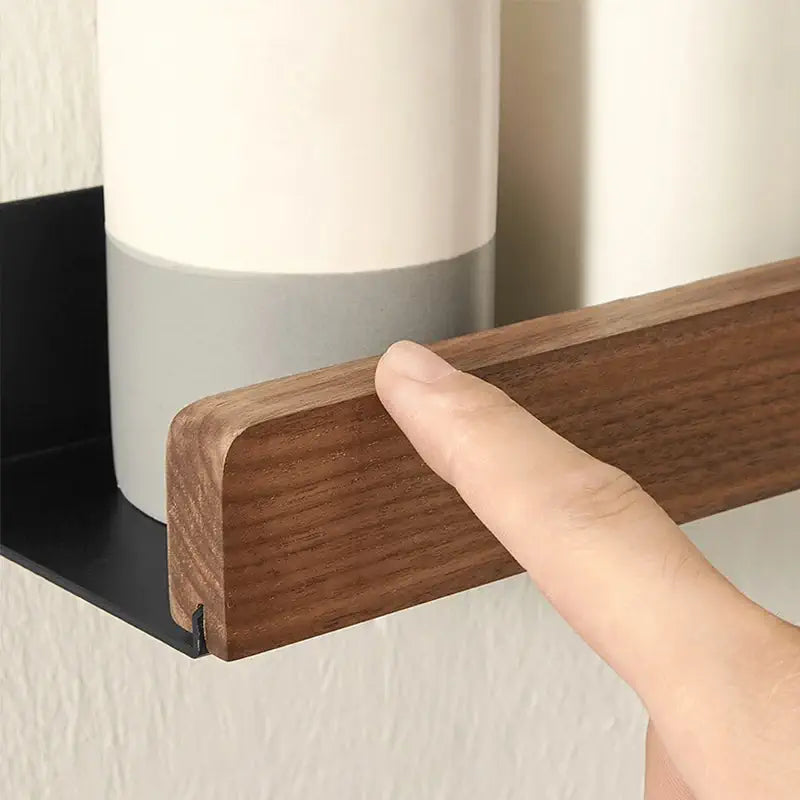 etagere de douche en bois