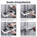 guide installation étagère de douche