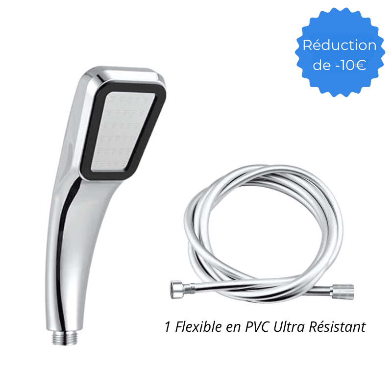 pommeau de douche haute pression avec flexible