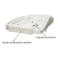 Étagère de douche sans perçage avec système de pression caractéristiques