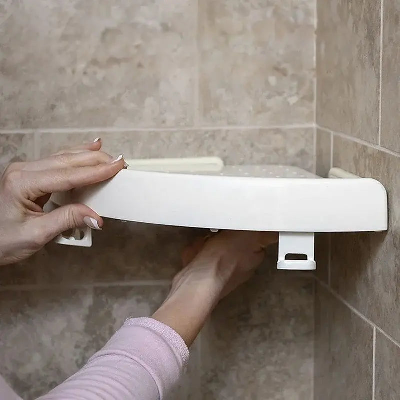 Étagère de douche sans perçage d'angle avec système de pression