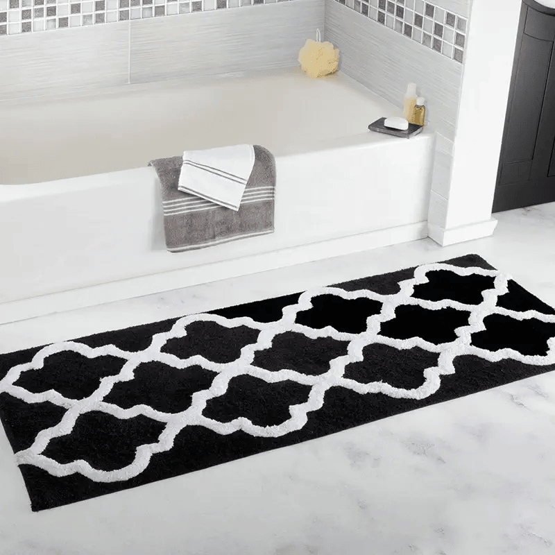 tapis de bain classique noir