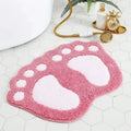 tapis de bain de pied rose