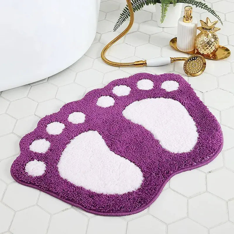 tapis de bain de pied violet