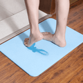 tapis diatomite bleu